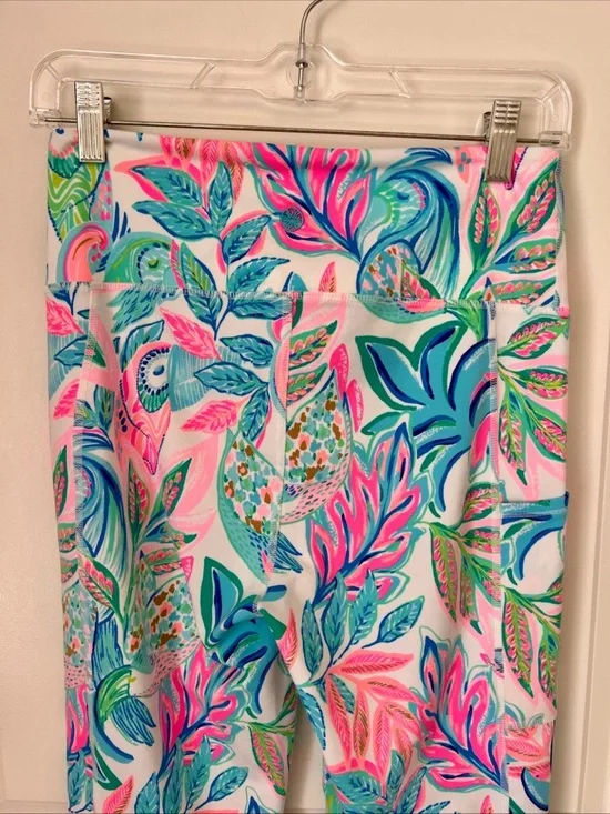 Lilly Pulitzer Weekender High Rise 24” Legging Toucan Do It Better Sz M Colorful - Picture 6 of 9